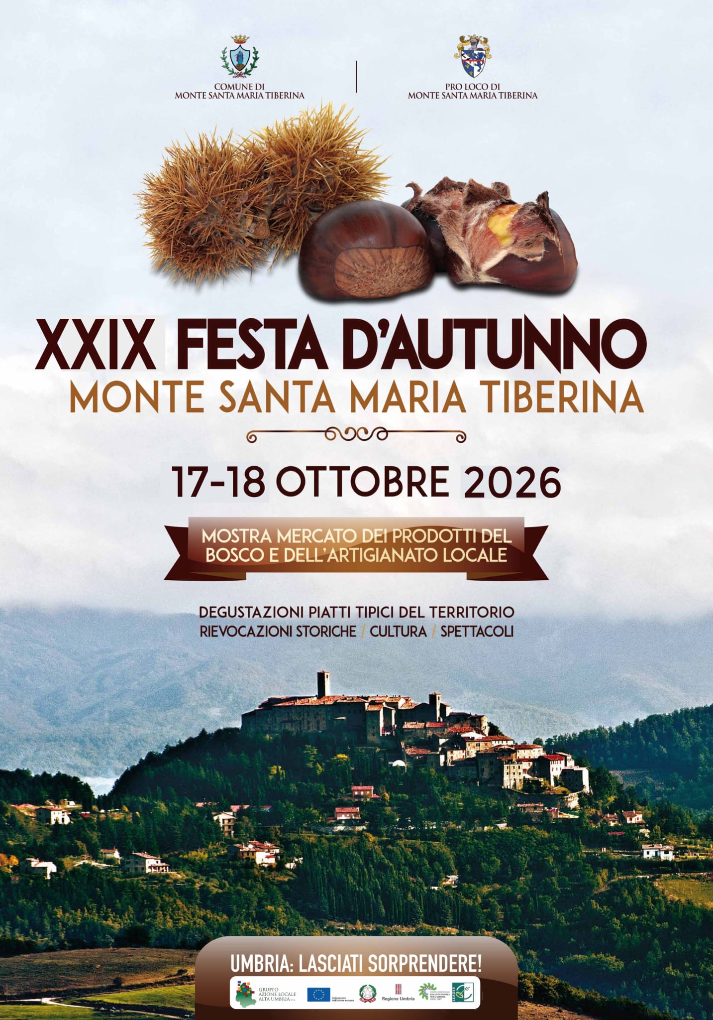 Locandina della Festa d’Autunno a Monte Santa Maria Tiberina